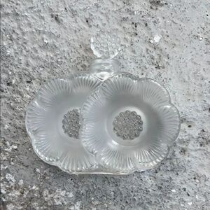 Vintage Lalique Deux Fleurs perfume bottle